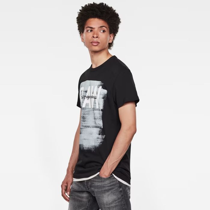 Оригинална тениска G-Star Raw Graphic 18 M , L нова мъжка черна