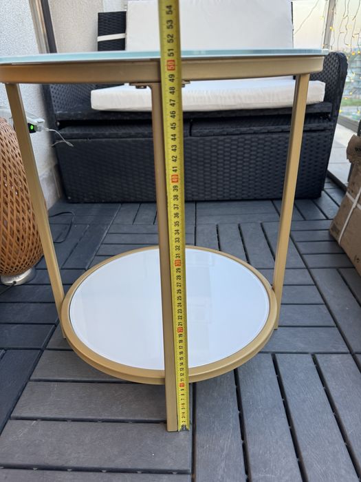 Masa de cafea cu geam de sticla