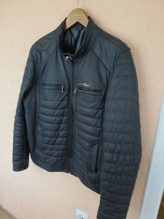 Geaca piele bărbati Salvatore Ferragamo xl