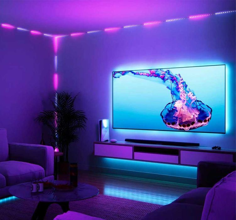 RGBIC Smart LED лента 5 - 20 метра – контролиране по зони, 60 диода/м