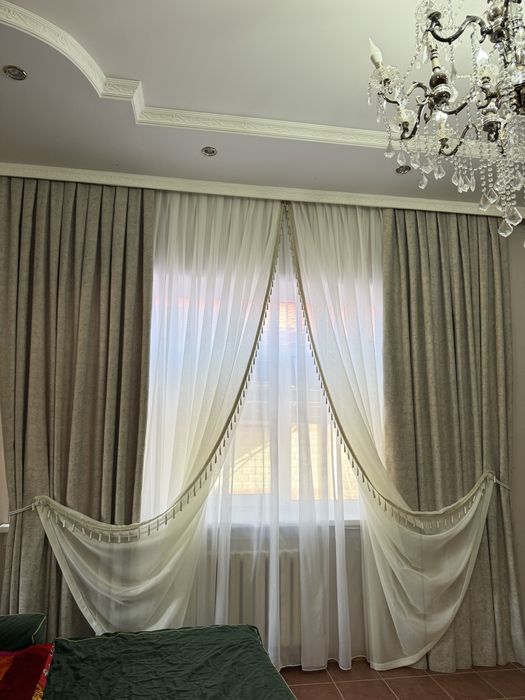 Шторы замер установка