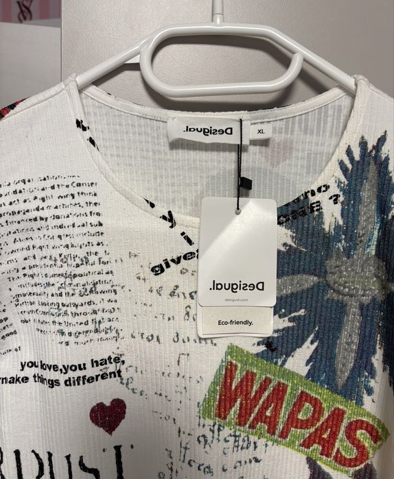 Рокля Desigual Newspaper Print