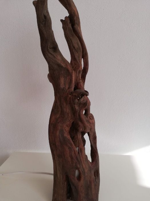 Лампа ръчна изработка/естествен материал/дървени лампи/настолна/