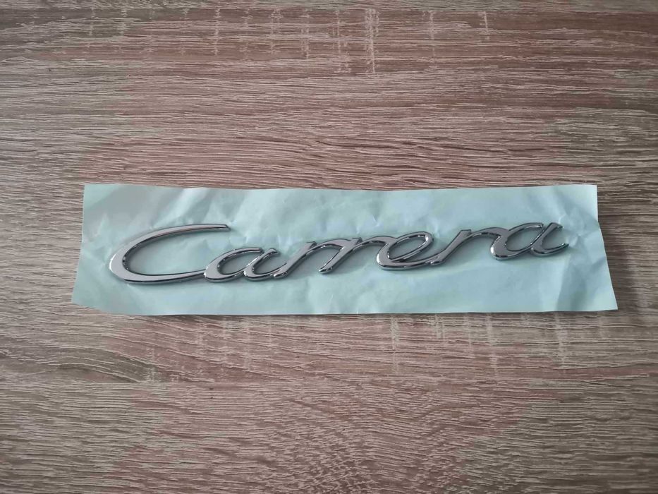 Porsche Carrera сребрист гланц надпис емблема