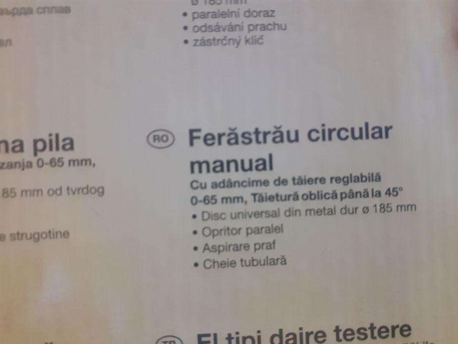 Fierăstrău circular manual