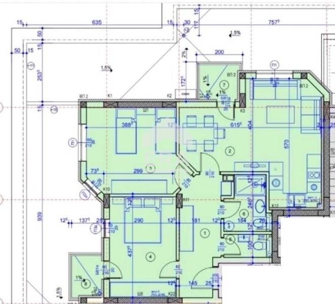 Продава се Тристаен апартамент в Русе, Широк център - 105 кв.м за 587 €/кв.м - Снимка #2