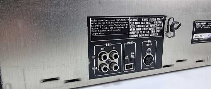 Шарп дека. SHARP дека кассетная.