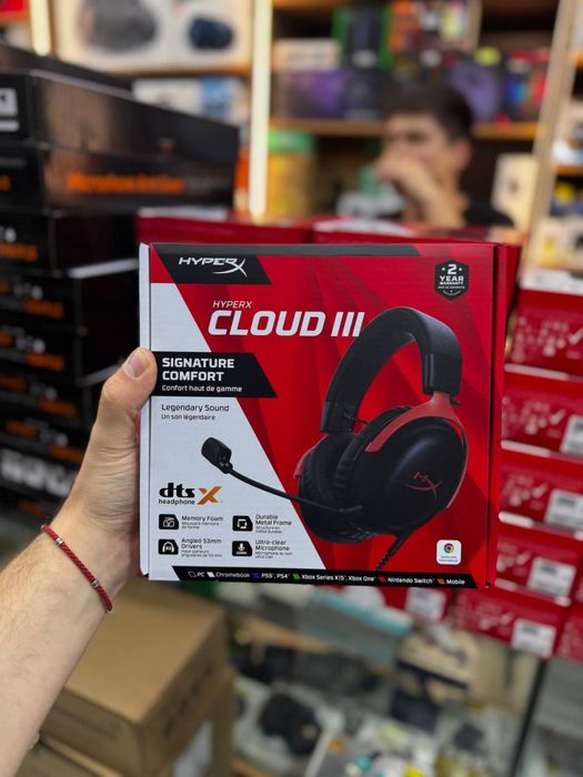 HyperX Cloud III проводные игровые наушники для ПК и ноутбука