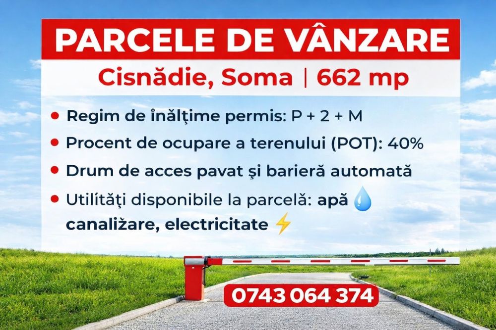 Teren - parcele intravilane Cisnadie,SOMA DE VANZARE