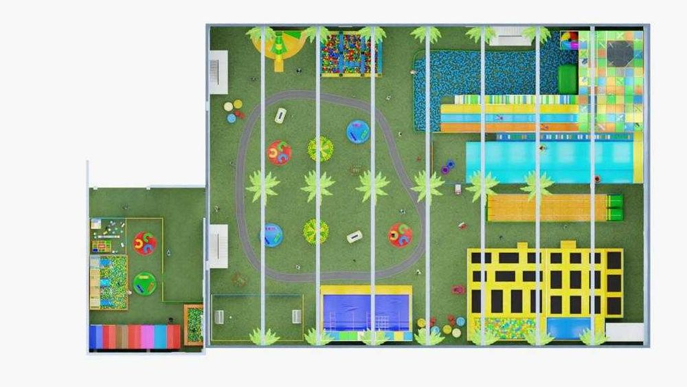 Активити парки до 3000кв.м