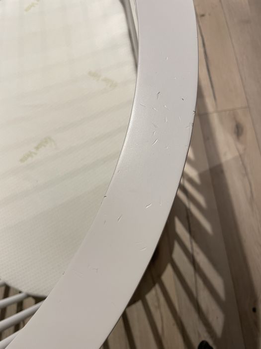 Patut oval alb lemn Azzura Design-Olalla