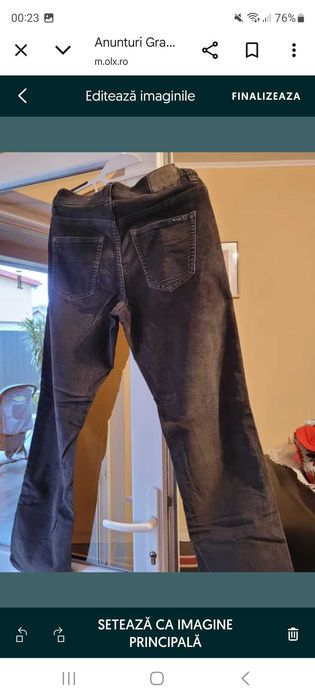 Pantaloni Casuals, catifea C&A, marimea 33/32