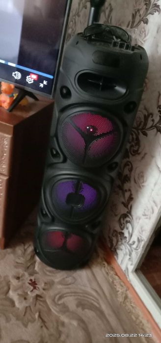 Продам колонку в хорошем состоянии микрофон  беспроводной есть