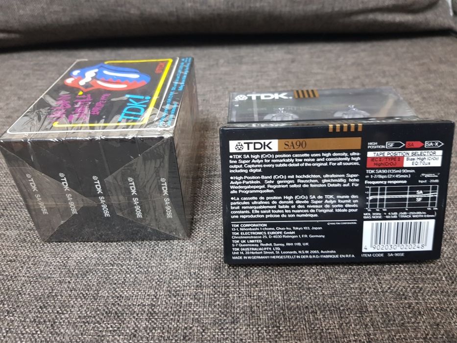 Casete audio TDK SA-90/type II