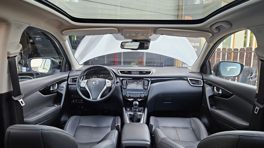 Nissan Qashqai 1.5 Dci 110 cp 2016.06 Euro 6 Tekna+ Xenon+Led-Piele-Navi-Clima-Panoramic-Camera 360-Scaune incalzite-Crom-Jante R17