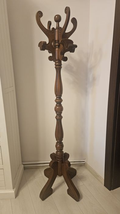 Cuier baroc lemn masiv vintage