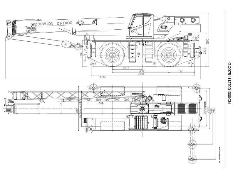 Внедорожный колесный ZOOMLION кран ZRT600V552 60tonn (марка Zhonglian)