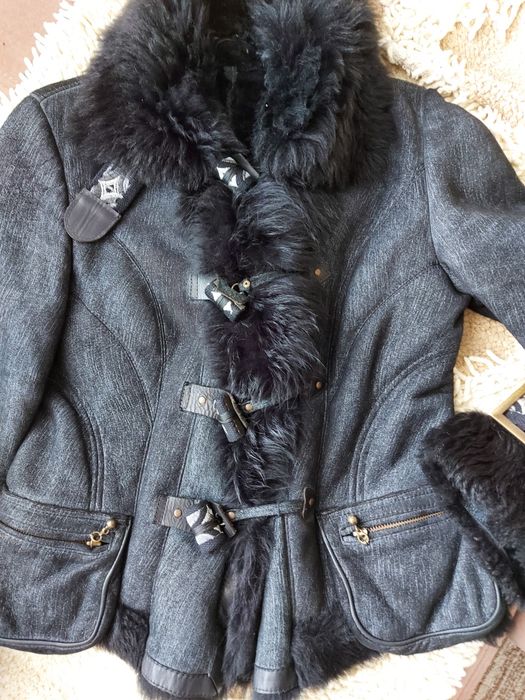 Фирменная куртка, дубленка. 44-46 размер.