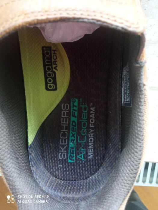 Pantofi bărbătești confortabili Skechers toamna iarna, picior lat, pla