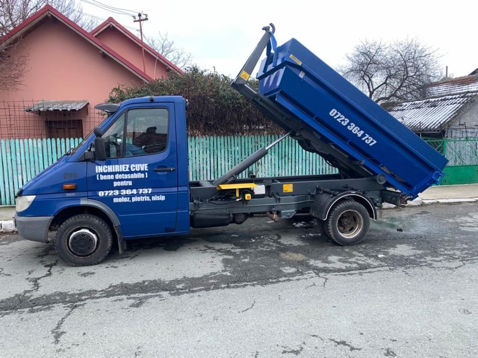 Transport moluz , moloz , nisip , pietris