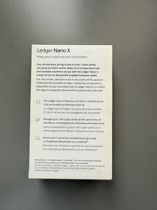 Криптокашелек Ledger Nano X Crypto Hardware Wallet
