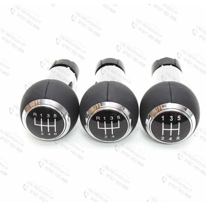 Nuca schimbator piele S-line Audi A3 8P,A4 B8,A5,A6,Q5 5 sau 6 viteze