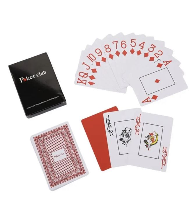 Покерные пластиковые карты игральные