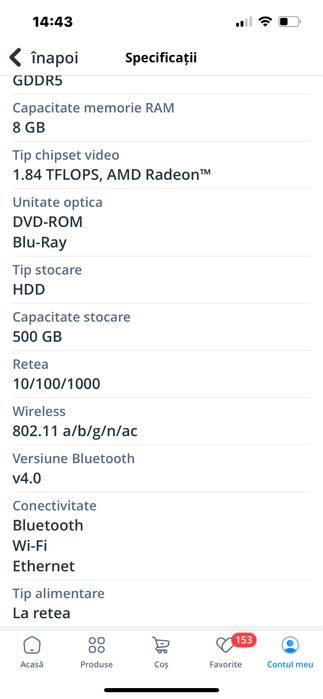 Consola Sony PlayStation 4 Slim                 PS4