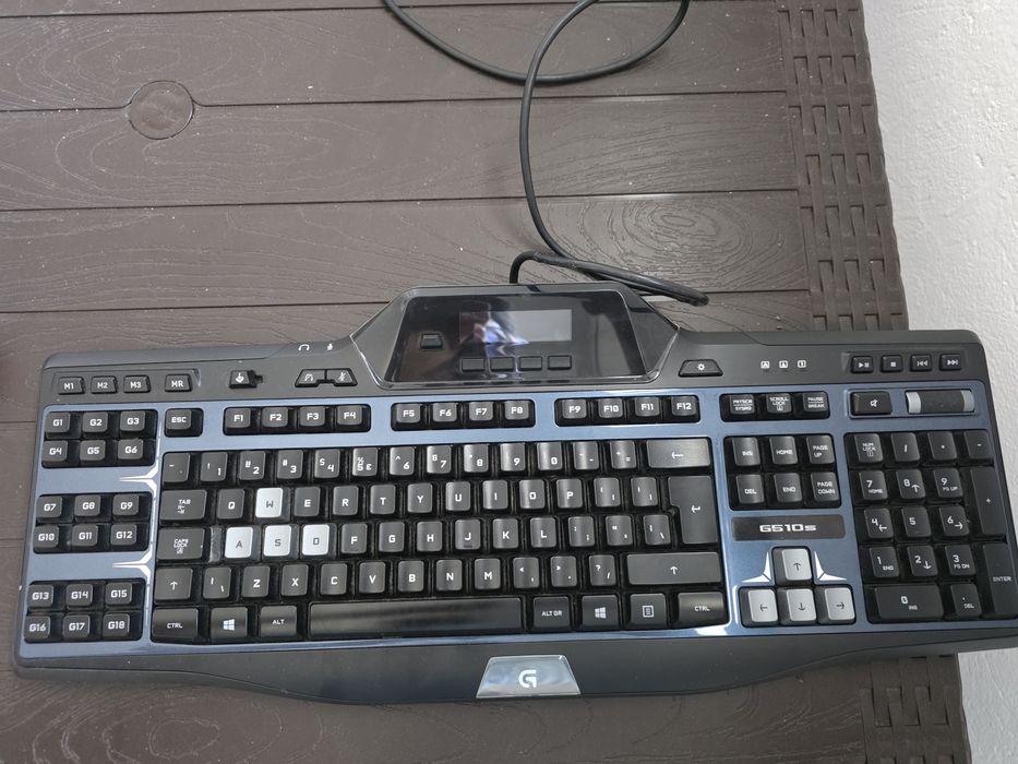Tastatură gaming Logitech G510s – iluminare RGB, display LCD, taste macro G – stare foarte bună