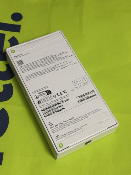 ЗАПЕЧАТАН 256GB iPhone 17 Pro Гаранция Yettel 2028г. Blue | Син