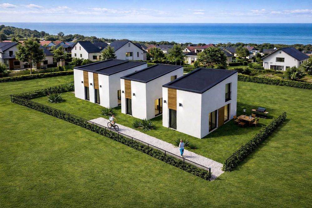 Продава новострояща къща 2ет 52м2 и двор 20м2, Паралия Кердилия,Гърция