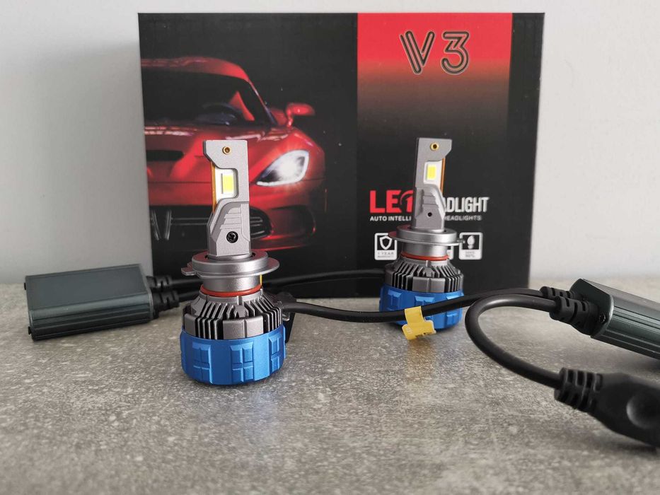 LED крушки за основни фарове  Н1  Н7  Н4 - 45 W, 6500LM