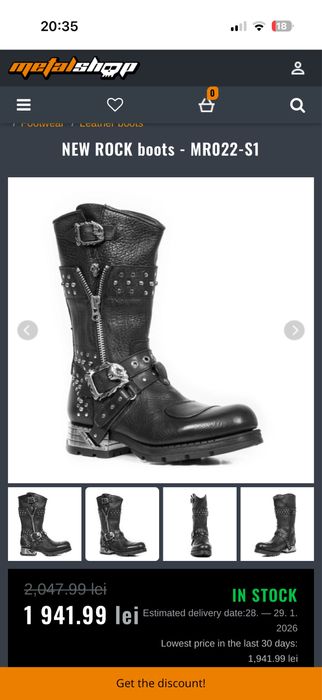 Ghete New Rock , impecabile