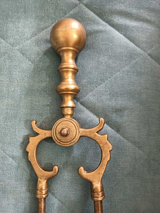 Делаф за камина, бронзов,старинен