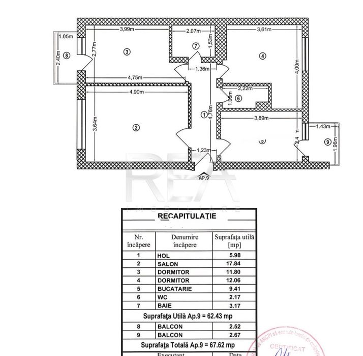 3 camere- Decomandat-Parcare subterana- Complex ISG/ Parcul Carol