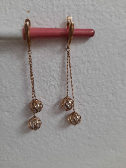 Золотые серьги Lucente