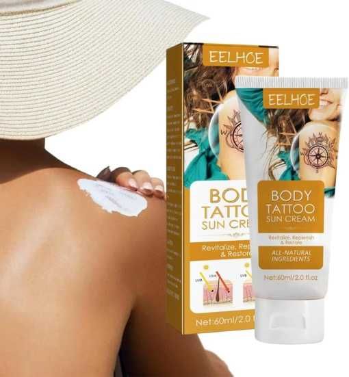 Слънцезащитен крем за татуировки, SPF50, 60 мл, Eelhoe
