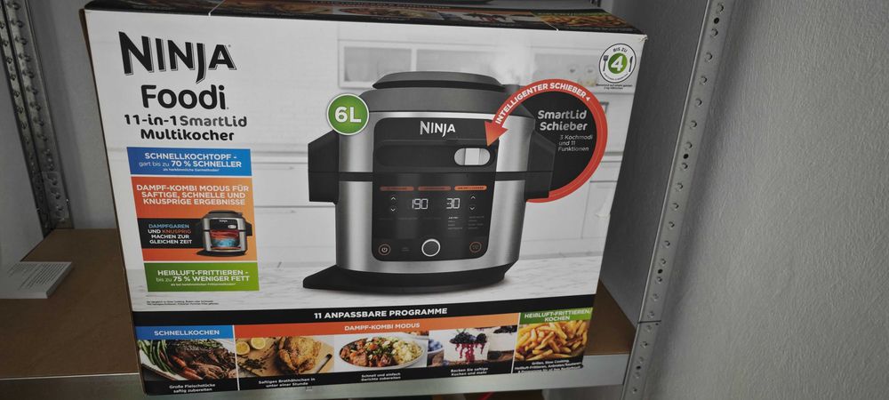 Мултифункционален уред за готвене Ninja Foodie 11 in 1 SmartLid Multicooker 6L