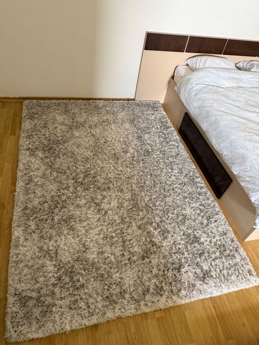 Covor fir lung alb-gri Mobexpert