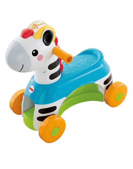 Balansoar Zebra cu roti si sunete - Fisher Price 61x18x40 cm