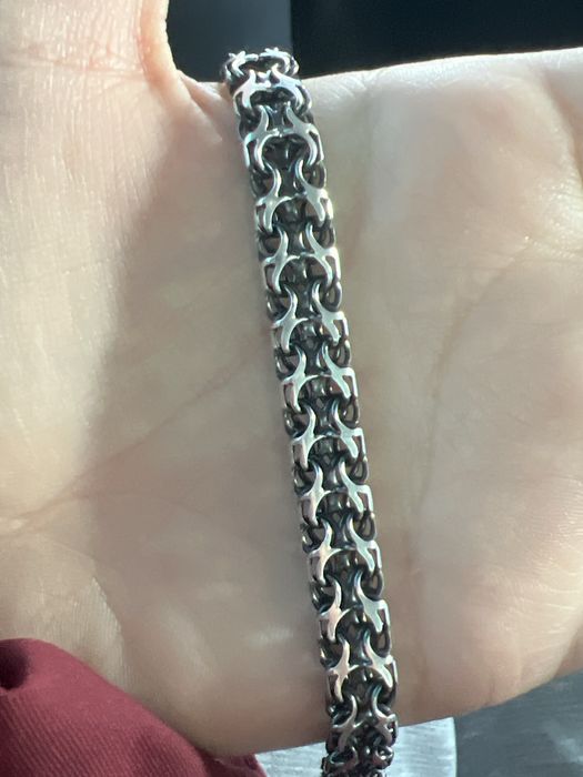 Серебрянный браслет 22 размера 18 грамм