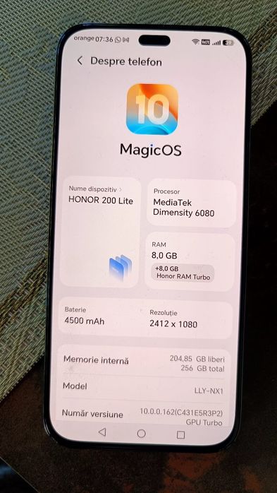 Vind telefon  honor 200 lite