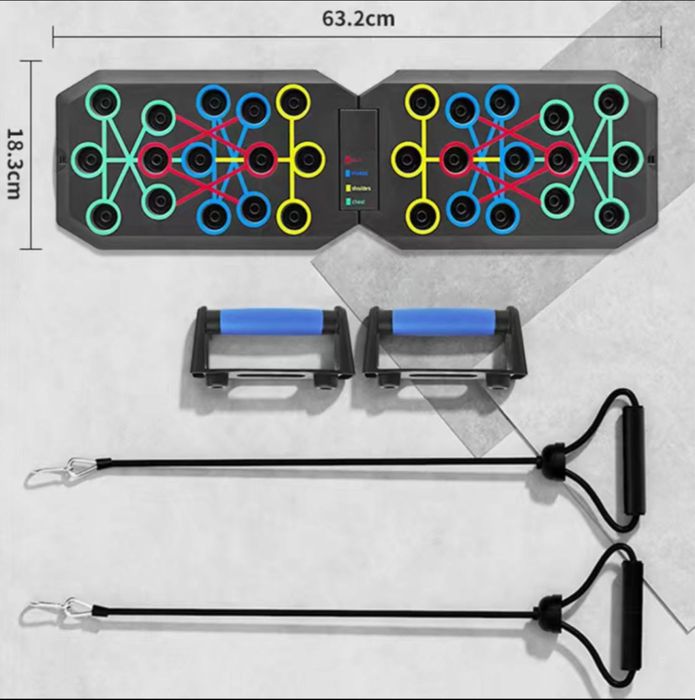 Доска и упоры для отжиманий/тросс
