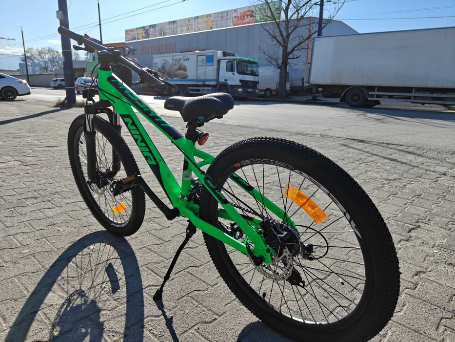 BG Алуминиев велосипед 24" NINJA зелен