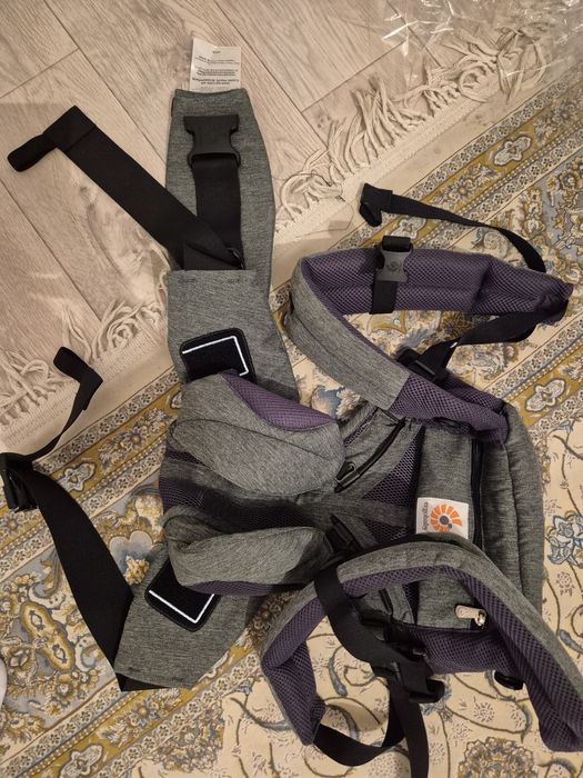 Продается эрго-рюкзак Ergobaby Omni 360 Cool Air Mesh серого цвета с ф