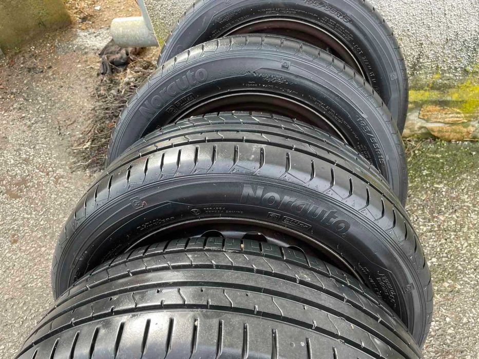 Гуми  с джанти и тазове летни 195/55/15