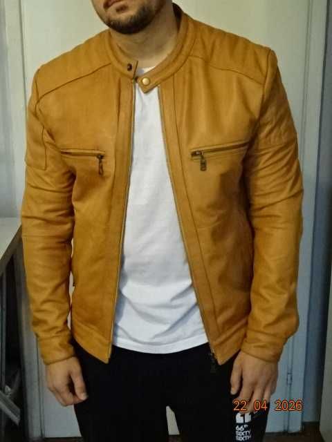 мъжко яке от естествена кожа