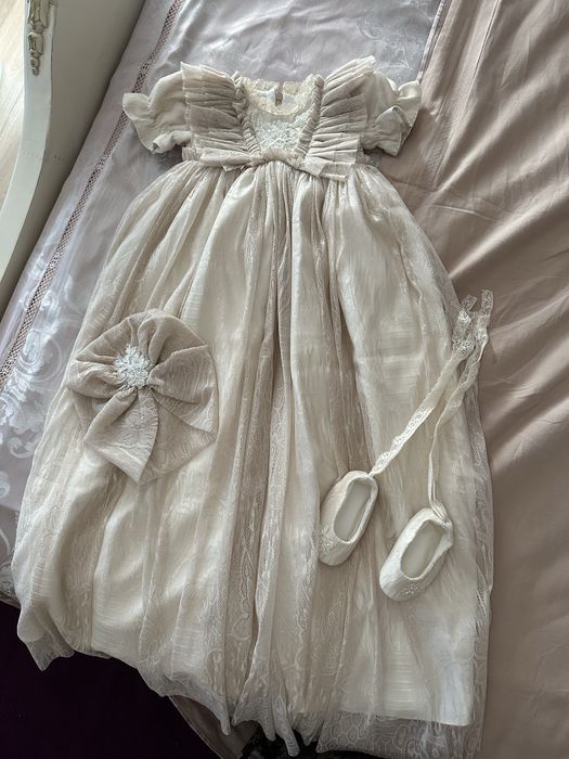 Rochie unicat botez catolic bebe