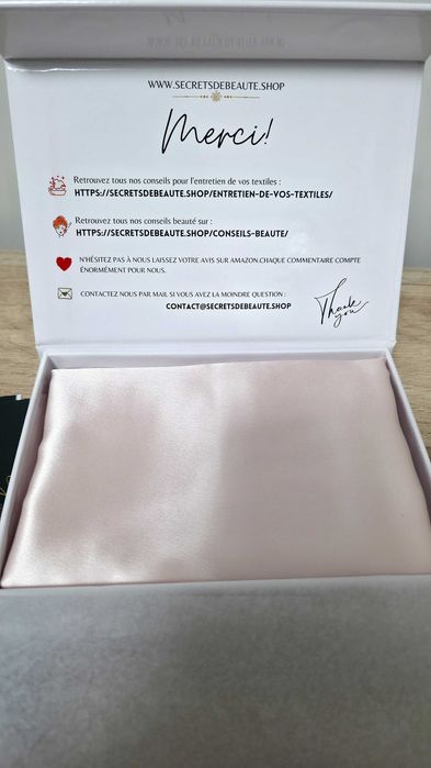 Față de pernă 100% mătase 22 Momme (Mulberry) Roz 65x65, nouă