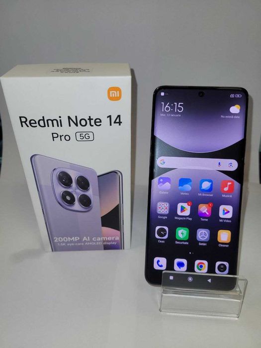 Telefon Xiaomi Redmi Note 14 Pro 5G 256 GB Midnight Black - Cod 116295
